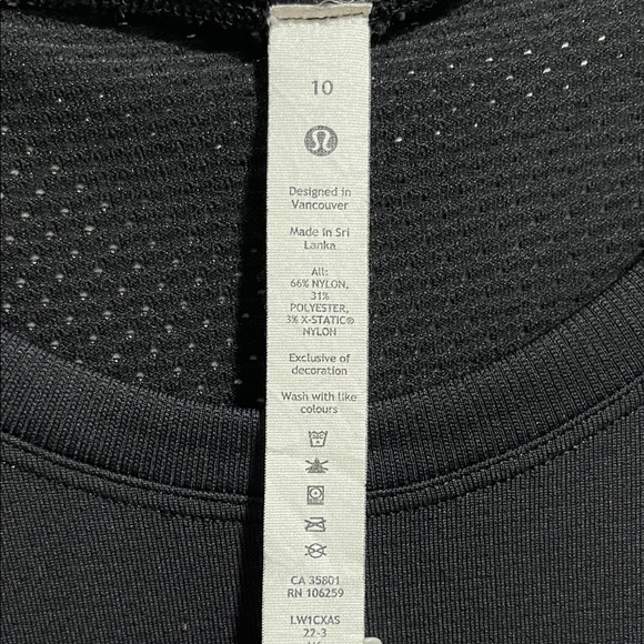 Lululemon Athletica Black Perforated Mesh Tank Top - Picture 2 of 5